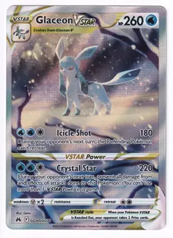 Pokemon TCG - Glaceon VSTAR GG40/GG70 Crown Zenith Galarian Gallery NM/M - Image 2