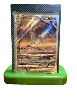 Pokemon TCG Crown Zenith Galarian Gallery Glaceon VSTAR Holo Card GG40/GG70 NM - Image 1
