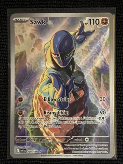 Sawk 130/086 NM Illustration Rare (EN) - Pokemon TCG SV: White Flare - Image 1
