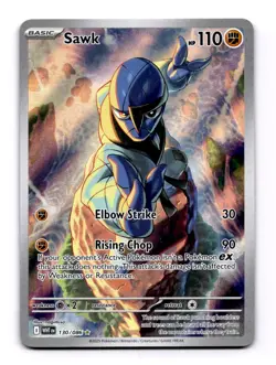 Sawk 130/086 Illustration Rare Pokemon TCG SV: White Flare NM - Image 1