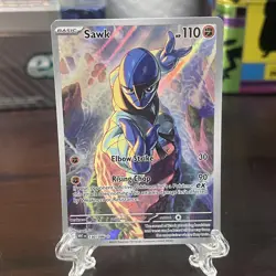 Sawk 130/086 Illustration Rare Pokemon TCG SV: White Flare NM - Image 1