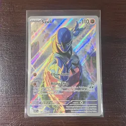 Sawk 130/086 Illustration Rare Pokemon TCG SV: White Flare NM - Image 3