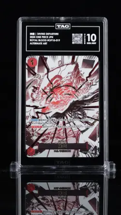 ALTERNATE ART DIVINE DEPARTURE One Piece Royal Blood Japanese OP10-019 R TAG 10 - Image 1