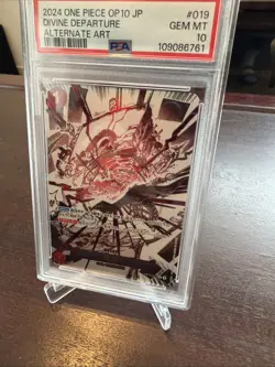 ALTERNATE ART DIVINE DEPARTURE One Piece Royal Blood Japanese OP10-019 R PSA 10 - Image 2
