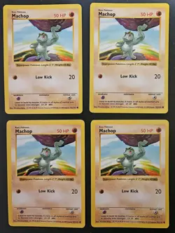 NM Near Mint - SHADOWLESS Machop 52/102 - Base Set - Pokemon TCG - 1999 - WotC - Image 5