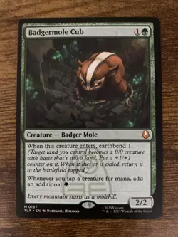Badgermole Cub Avatar: The Last Airbender Regular Magic The Gathering TCG - Image 2