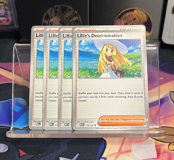 [4x Playset] Lillie's Determination 119/132 ME01: Mega Evolution Pokemon TCG - Image 1