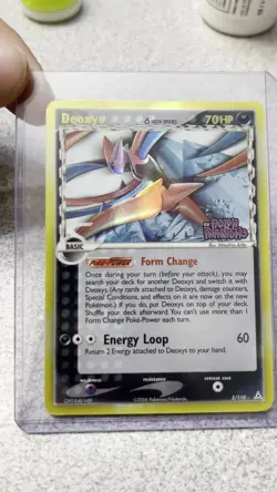 Deoxys 3/110 - EX Holon Phantoms Stamped Reverse Holo Rare Pokemon Card - Image 2