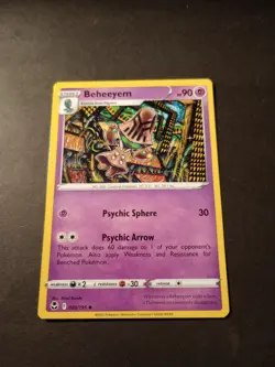 Pokemon Silver Tempest Beheeyem Uncommon Card 080/195 NM - Image 1