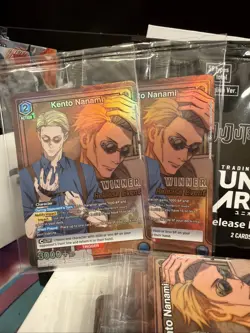 UNION ARENA JUJUTSU KAISEN RELEASE EVENT 38+ Packs 2 Winner Cards 16 Promos 🔥📈 - Image 2