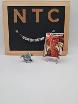 Bakugan Battle Brawlers Haos Dragonoid B1 Classic Rare W/Card - Image 1