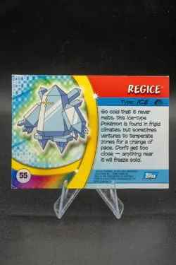 Regice #55 Pokemon Advanced Challenge Topps Card Non-Foil 2004 Lightly Played LP - Image 3