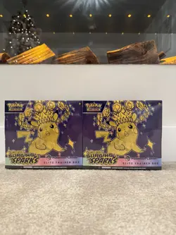 Pokemon TCG Surging Sparks Pokemon Center Elite Trainer Box ETB New/Sealed x 2 - Image 1