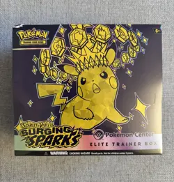 Pokemon TCG Surging Sparks Pokemon Center Elite Trainer Box ETB New & Sealed - Image 1