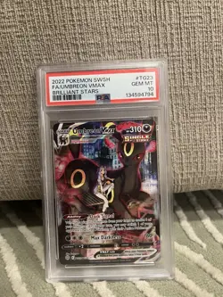 Pokemon TCG Umbreon VMAX TG23/TG30 Brilliant Stars Full Art Rare PSA 10 - Image 1