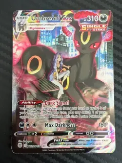Pokemon TCG Umbreon VMAX TG23/TG30 Brilliant Stars Trainer Gallery Holo DMG - Image 1