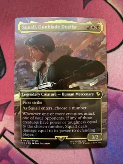 Squall, Gunblade Duelist Borderless Foil 453 Commander Final Fantasy MTG FIC EN - Image 1