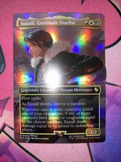 Squall, Gunblade Duelist Borderless Foil 453 Commander Final Fantasy MTG FIC EN - Image 2