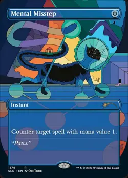 1x Mental Misstep - Borderless Near Mint MTG Magic - Kid Icarus - - Image 1