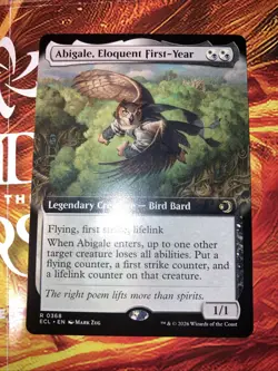 Abigale, Eloquent First-Year (Extended Art) Lorwyn Eclipsed Regular X2 - Image 2
