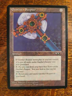 Magic the Gathering Gustha's Scepter Alliances Edition Near Mint Condition - Image 1