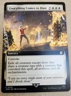 Everything Comes To Dust - #339 Regular Extended - Doctor Who - Mtg - Image 1