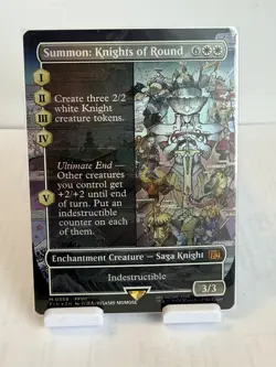 MTG Summon: Knights of Round Enchantment Creature White FFVII Foil #M0359 - Image 1