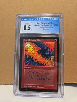 Red Elemental Blast Magic the gathering Beta 1993 Common Graded nm/m+8.5 - Image 1