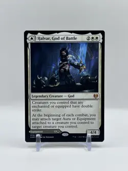 MTG Halvar, God of Battle / Sword of Realms [Kaldheim] MT - Image 1