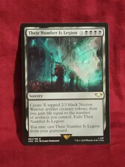 x1 Their Number Is Legion R MTG Commander: Universes Beyond: Warhammer 40,000 M/ - Image 1
