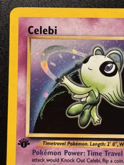 1st Edition Celebi 3/64 Neo Revelation Pokemon Card Holo Foil Rare HP - Image 3