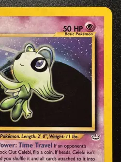 1st Edition Celebi 3/64 Neo Revelation Pokemon Card Holo Foil Rare HP - Image 4