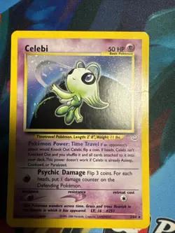 Celebi 3/64 Pokemon TCG Neo Revelation Unlimited Holo Rare WOTC - Image 1