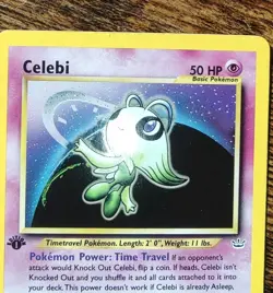 Celebi 1st Edition 3/64 Neo Revelation Holo Rare Pokemon LP/NM - Image 3