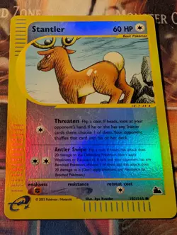Stantler 102/144 Skyridge reverse holo LP Pokemon - Image 1