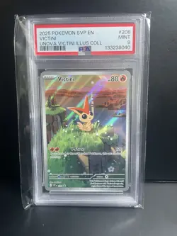 2025 POKEMON SVP PROMO UNOVA VICTINI ILLUSTRATION COLLECTION #208 VICTINI PSA 9 - Image 2