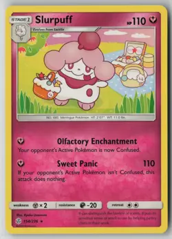 Slurpuff 154/236 Pokemon TCG Sm-Cosmic Eclipse Regular Rare (Near Mint) NM 1 - Image 1