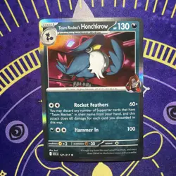 Pokemon TCG - Ascended Heroes - (Holo Rare) - Team Rocket's Honchkrow - 127/217 - Image 1