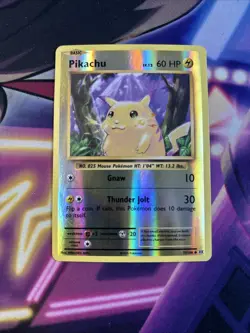 Pikachu 35/108 Reverse Holo Rare Pokemon XY Evolutions 2016 LP - Image 1