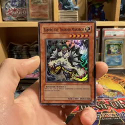 Zaborg the Thunder Monarch ast-023 (HP) Super Rare Yu-Gi-Oh! Vintage OG Print - Image 1