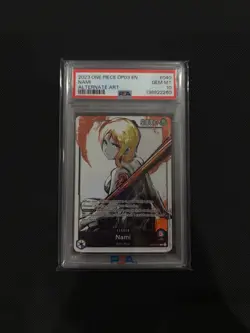 One Piece Nami OP03-040 Leader Alternate Art Card English Edition PSA 10 - Image 1