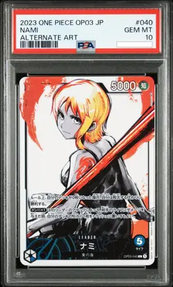 Alternate Art Nami One Piece 2023 Pillars of Strength OP03-040 L Japanese PSA 10 - Image 1