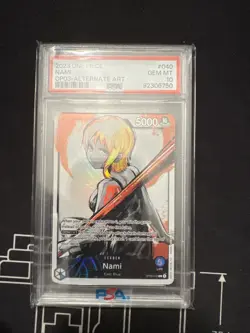One Piece CCG Nami Alternate Art OP03-040 PSA 10 Gem Mint - Image 1