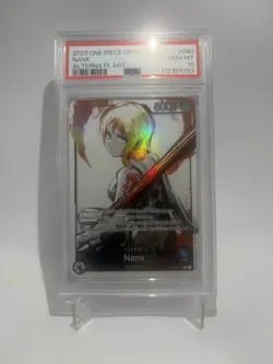 One Piece Pillars of Strength Nami OP03-040 Parallel Alternate Art Leader PSA 10 - Image 1