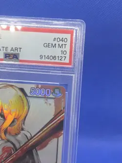 One Piece Pillars of Strength Nami OP03-040 Parallel Alternate Art Leader PSA 10 - Image 3