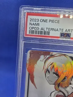One Piece Pillars of Strength Nami OP03-040 Parallel Alternate Art Leader PSA 10 - Image 4