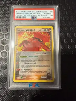 Pokemon Team Magma's Groudon 9/95 Celebrations: Classic Collection Holo PSA 10 - Image 1