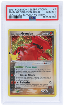 2021 Pokemon Celebrations Classic Collection Team Magma's Groudon PSA 10 - Image 1
