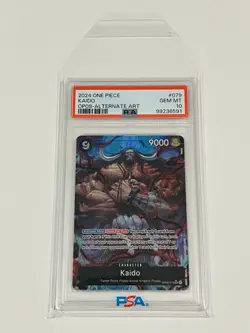 One Piece Two Legends - Kaido SR Alternate Alt Art Parallel #OP08-079 PSA 10 ENG - Image 3