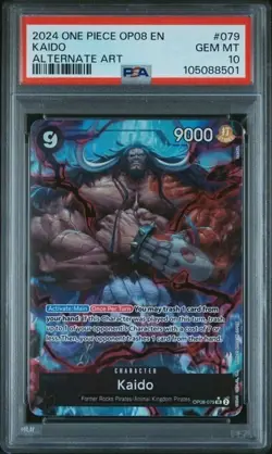 OP08-079 2024 One Piece CCG TCG Two Legends KAIDO SR Alt Art PSA 10💎 English - Image 1